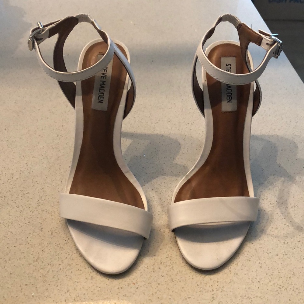 White Steve Madden Heels